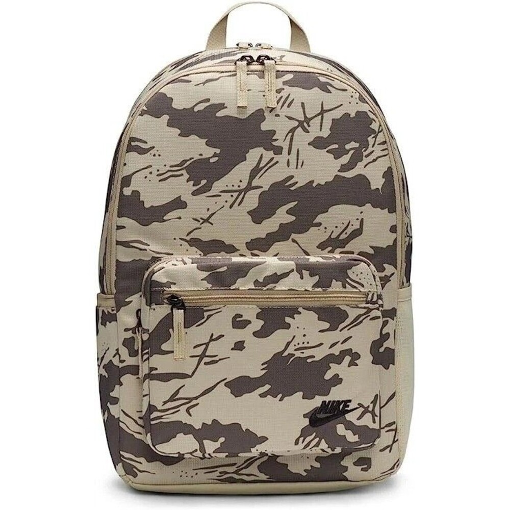 Nike Heritage Eugene 2.0 Camo Limestone Khaki Black Backpack DQ5931-250 BNWT
